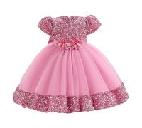 Robe Fete Fille - Robe élégante pour Fille Petite Taille garçonnière sans Manches et Design raffiné pour Occasions spéciales