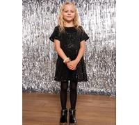 Robe fille à sequins noël capsule mère-fille noir 2A