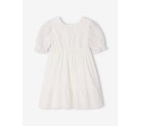 VERTBAUDET Robe Fille Boheme Manches Dentelles Blanc 3A