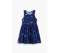Robe fille Desigual Flowers Bleu 3/4 ans