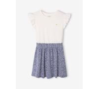 Robe fille effet 2 en 1 indigo 8A