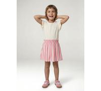 VERTBAUDET Robe Fille Effet 2 en 1 rayé Rose 8A