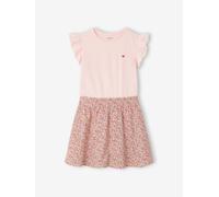 Robe fille effet 2 en 1 rose pâle 12A