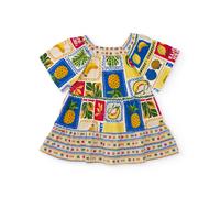 Robe Fille En Maille Avec Encolure Élastiquée Beige 12A