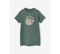 Robe fille en molleton léger motif vert 3A