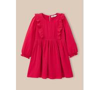 Robe fille gaze de coton rouge 12A