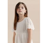 Robe Fille Jeanne - Collection Fêtes Et Mariages Blanc Casse 14A