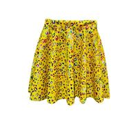 Robe Fille,Jupe à paillettes tendance pour filles, idéale pour un usage quotidien, une performance ou une soirée. Demi-jupe élégante, parfaite pour les t-shirts et les hauts. (Yellow, 4-6Years)