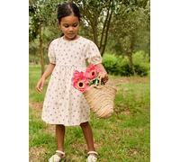 Robe fille manches ballon vanille 10A