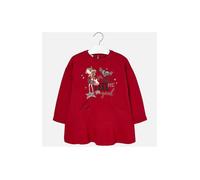 Robe fille patineuse - MAYORAL - Rouge - 0% coton - Enfant - Non vintage 8 ans
