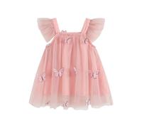 Robe Fille Princesse Ete en Tulle Chic et Elegant Robe Anniversaire Formel fête Mariage Baptême Demoiselle d'honneur Communion Fleur Robes Pageant Fête de Mariage Dress Pas Cher 0-6 ans