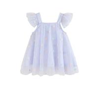 Robe Fille Princesse Ete en Tulle Chic et Elegant Robe Anniversaire Formel fête Mariage Baptême Demoiselle d'honneur Communion Fleur Robes Pageant Fête de Mariage Dress Pas Cher 0-6 ans