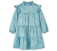 Robe fille - vidaXL - Modèle sans manches - Couleur bleu - Taille 116 - Imprimé glaces et cerises 7-8 ans