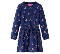 Robe fille - vidaXL - Taille 116 - Manches longues - Imprimé champignons - Cordon de serrage 9-10 ans