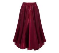 Robe Flamenco Femme Jupe de flamenco for enfants et filles, tenue danse corrida, jupe longue gitane, costume latine, tango, du ventre(Color01,140)