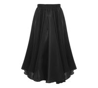 Robe Flamenco Femme Jupe de flamenco for enfants et filles, tenue danse corrida, jupe longue gitane, costume latine, tango, du ventre(Black,150)