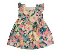 Robe fleurie en lin et coton 602044 pour bébé fille-Multicolore 12-18 mois