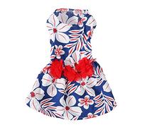 Robe Florale de Petit Chien Gavigain, Tissu Doux et Respirant, Design Charmant, pour pomérane, Maltais, Shih tzu, pour Les Mariages et Les fêtes (XS)