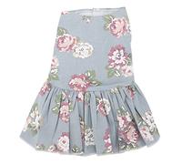 Robe Florale pour Animaux de Compagnie, en Coton Respirant, Robe d'été pour Chiot, Tenue de Princesse pour Un Usage Quotidien, fête, Mariage, Marche, Douce pour la Peau, légère, (M.)