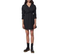 Robe fluide en polyester recyclé - Kaporal - Femme - Noir - Coupe droite - Col en V M