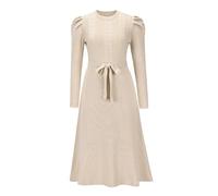 Robe Fluide Longue Noël Sweat Simili Roi Automne Printemps Boutonnée Carré V Viscose Chaussures Elastique Extra Élastique Euros Doree Boulevard Couture Carrefour