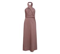 Robe fourreau Ã©vasÃ©e en satin dos-nu Ã col halter femme COMMA Rose 46