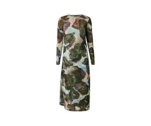 Robe froncÃ©e en rÃ©sille Ã manches longues femme Mexx Vert M