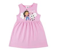 Robe Gabby's Dollhouse Fille Été - Robe Fille Gabby's Dollhouse sans Manches, Vêtement Fille Décontracté, Confortable et Léger, Idéal pour Le Quotidien, 4 Ans