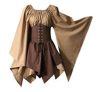 Robe Gothique De Princesse Femme Halloween - Soirée, Longue, Sexy, Chic - Costume Pirate - Cérémonie Mariage - Sorcière