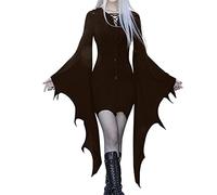 Robe gothique pour femme, curvy pour femme, robe médiévale gothique, élégante, vampire, robe maxi pour carnaval, Halloween, fêtes