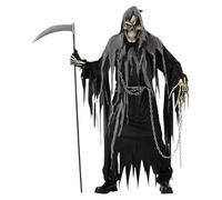 Robe gothique pour femme - Ensemble de faucheuse mystérieuse et gothique sexy pour adulte - Pour Halloween, fêtes costumées et spectacles - Costume viking pour femme, Noir , taille unique