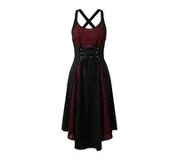 Robe Gothique Punk Dentelle Bordure Corset Cosplay Costume Élégant Épaule Découverte Bustier Party Femme Nouveau 2025