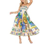 Robe Graffiti Femme Robe sans manches à bretelles spaghetti Graffiti Flowy A-Line Maxi Robe de plage Bohème Robe décontractée Robe graffiti fluide Robe soleil Cami Bustier avec impression cartoon