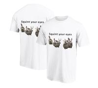 Robe Grande Taille Courte avec Col Rond et Imprimé Lapin pour Hommes Vêtements Décontractés à la Mode, Sport et Commercial T-shirts Infirmière, Blanc, 3XL