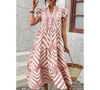 Robe grande taille pour femme, style minimaliste décontracté élégant, polyvalente et confortable, en tissu, pour le printemps, l'été et l'automne, idéale pour le travail et les vacances, best-seller m