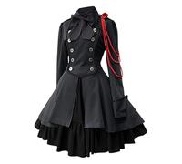 Robe Halloween Femme, Costume Adulte Femme Vampire, Robes De Bal Coupe Ajustée Décontracté Halloween Fête Chic Et Élégant Déguisement Grande Taille Cosplay Gothique Tenue Taille Haute Rétro