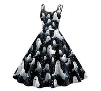 Robe Halloween Femme médiévale pour Gothique Costume Renaissance Viking Automne Hiver Taille Haute Soiree Vintage Dentelle Maxi Carnaval,