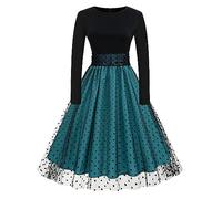 Robe Halloween Femme médiévale pour Steampunk Vampire Renaissance Viking Médiéval Taille Haute Vêtements Grande Manches Trompette Maxi Carnaval,