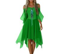 Robe Halloween Longue Petit Robe Noir Halloween Citrouille Dame Soiree Malefique Terrified Déguisement Dentelle Sorcière Cape Cosplay Costume Vampire Femme L