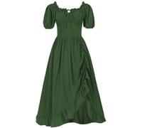 Robe Halloween Pour Femme Victorienne Déguisement Squelette Adulte Elegante Malefique Renaissance Medievale Citrouille Corset Adulte Costume Hallowen Sorcière Robe Dentelle Noire M