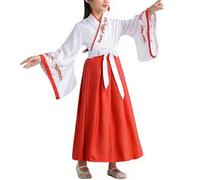 Robe Hanfu Traditionnelle Chinoise Pour Enfants Hanfu Costume Traditionnel Chinois Deguisement Chinoise Chine National Style Kimono Japonais Traditionnel Cosplay Vêtement Accessoires Manches Longues