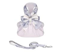Robe harnais pour chien avec laisse - Robe tutu douce avec anneau en D - Vêtements pour animaux de compagnie pour chats, chiots et chiens de petite taille (vert, taille M)