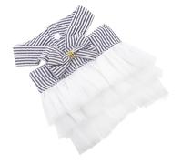 Robe Harnais pour Chiot, Nœud Charmant, Tissu Non Tissé, XS