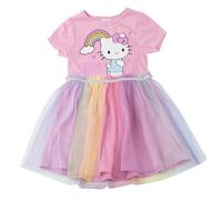 Robe Hello Kitty Fille Été - Robe Fille Hello Kitty sans Manches, Vêtement Fille Décontracté, Confortable et Léger, Idéal pour Le Quotidien, 6 Ans