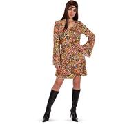 ROBE HIPPE SEVENTIES PSYCHÉDÉLIQUE FEMME S/M Multicolore S/M