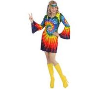 Robe hippie psychédélique - Taille M Multicolore