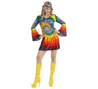 Robe hippie psychédélique - WIDMANN - Taille M - Costume femme années 60/70