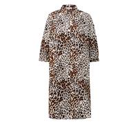 Robe imprimÃ©e all-over avec dÃ©tails smockÃ©s femme s.Oliver Beige 46