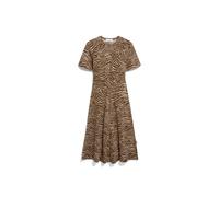 Robe imprimÃ© zÃšbre femme Armedangels Marron M