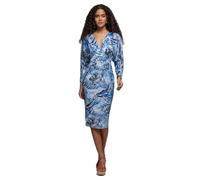 Robe imprimé femme Goddiva Tropical Bleu 36